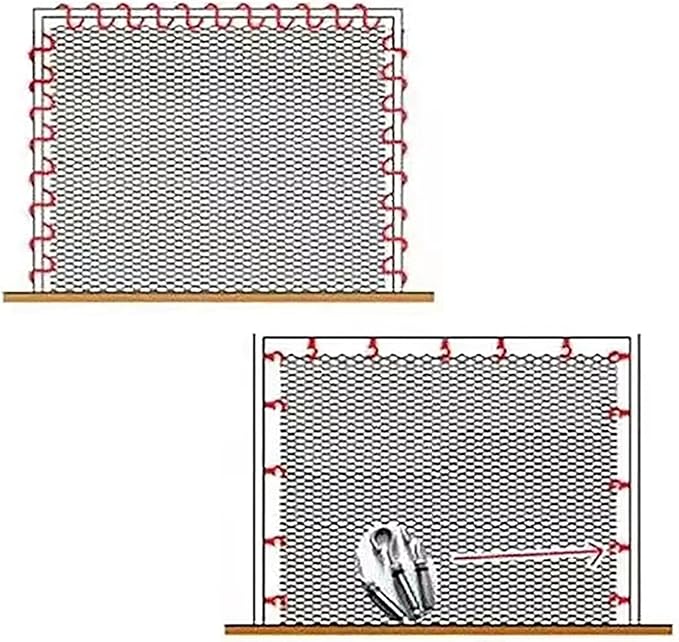 Stainless Steel Wire Rope Cable Mesh Netting, Balcony Protection Net, Garden Poultry Chicken Wire Netting, Durable Deer Fencing Net, Animal Fence (Color : 10cm, Size : 1x2m/3.3x6.6ft)
