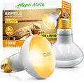 2Pack Reptile Heat Lamp Bulbs, 100W Reptile Heat Emitter Basking Spot Light, UVA Daylight Heat Lamp Bulbs for Chickens Coop Reptiles Pets Brooder Use