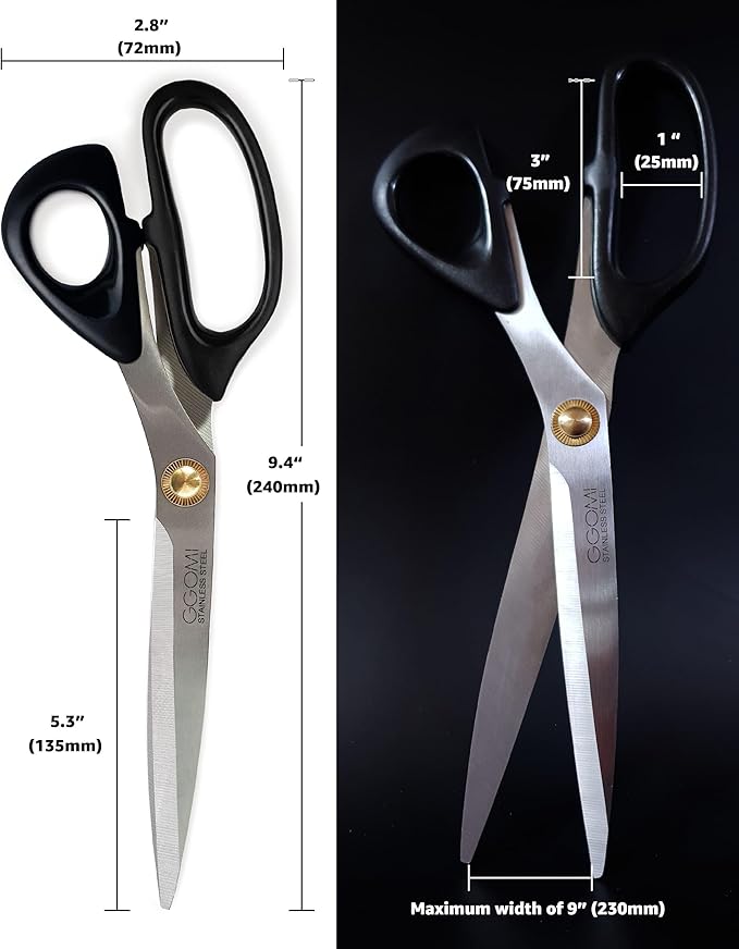 Korean Barbecue Kalbi Rib Meat Cutting Shears/Serrated 3T Blade/Quality Stainless Steel Scissors Large 10 1/4 Inches