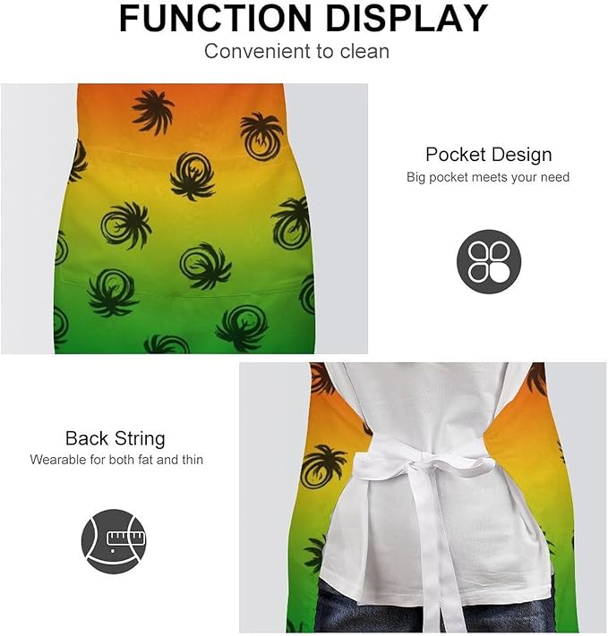 Chef Bib Apron for Restaurant, Anti-Stain with Pocket Adjustable, Cooking Dishwashing Lab Use