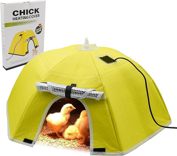 Chicken Brooder Box for Chicks, Chicken Coop Heater Chick Brooder Heating Plate for 10 Newborns Chicks Ducklings Quail Goose Birds Poultry Breeding Box