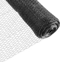 Fencer Wire 20 Gauge Black Vinyl Coated Poultry Hex Netting with 1 inch Mesh (6 ft. x 150 ft.)