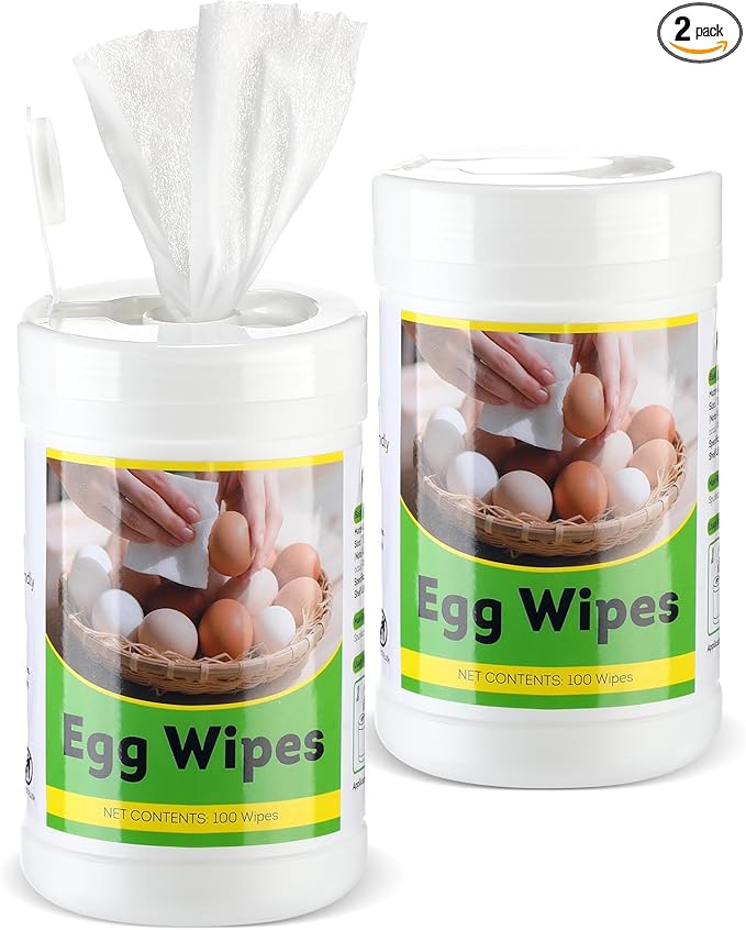 200 Pcs Egg Washer for Fresh Egg, Disinfectant Cleaning Wipes for Chicken Poultry Coop Cleaning Accessories