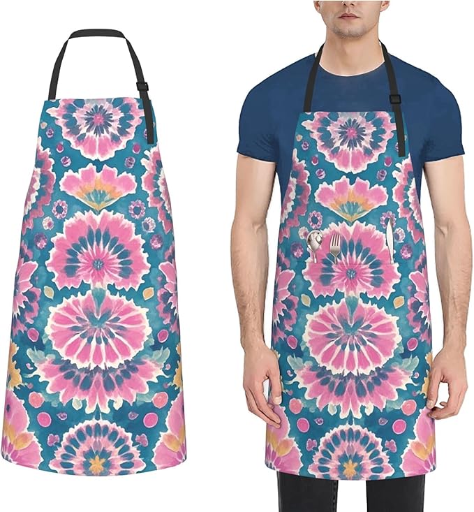 Waterproof Apron Adjustable Bib for Women Men Tractor farm Cooking Aprons Chef Bibs with 2 Pocket
