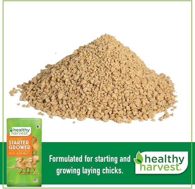 Healthy Harvest 18% Protein Medicated Chick Starter Crumble, 40 lb Bag
