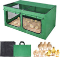 Brooder Box for Chicks, Chicken Run Large Chick Starter Kit Portable Brooding Pen with Breathable Mesh&Waterproof Pad Outdoor Indoor