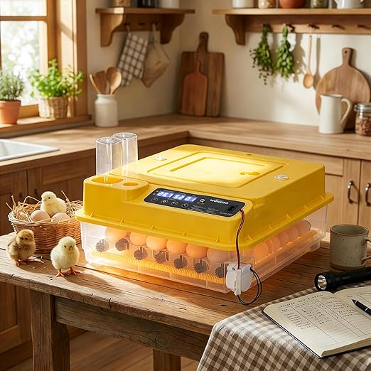 Winado Incubators for Hatching Eggs, 30 Egg Incubator with Automatic Egg Turning, Temperature & Humidity Control, Egg Candler, Automatic Water Filling and Day Counter for Eggs Hatching