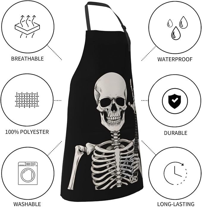 Shark Jumping Home Aprons 2 Pockets 33"×28" for Men Women, Ocean Sea Waterproof Kitchen Cooking Bib
