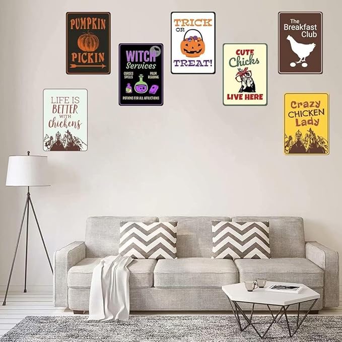 xbowo 15 Types of Bee Retro Garden Metal Tin Sign Kitchen Restaurant Farm Shopping Mall Bar Cafe Man Cave Farm Wall Decoration Iron Painting Metal Plate 8x12inch, Multi