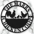 Custom Hen House Metal Sign Personalized Chicken Coop Nameplate Rustic Farm Barnyard Plaque Backyard Poultry Wall Hanging Art Homestead Gifts for Farmers Chicken Keepers and Farmhouse Decor Lovers