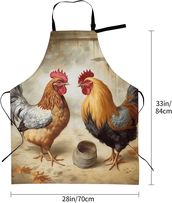 Waterproof Aprons for Women Men Adjustable Bib Cool Electric Guitar Apron Chef Cooking Aprons for Kitchen