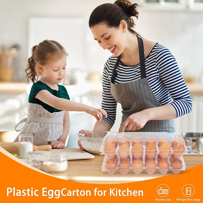 120 Pack Egg Cartons Cheap Bulk 12 Count Egg Containers for Chicken Eggs, One Dozen Empty Egg Cartons for Home Ranch Chicken Farm, Commercial Business Market Display, 2x6 Grids