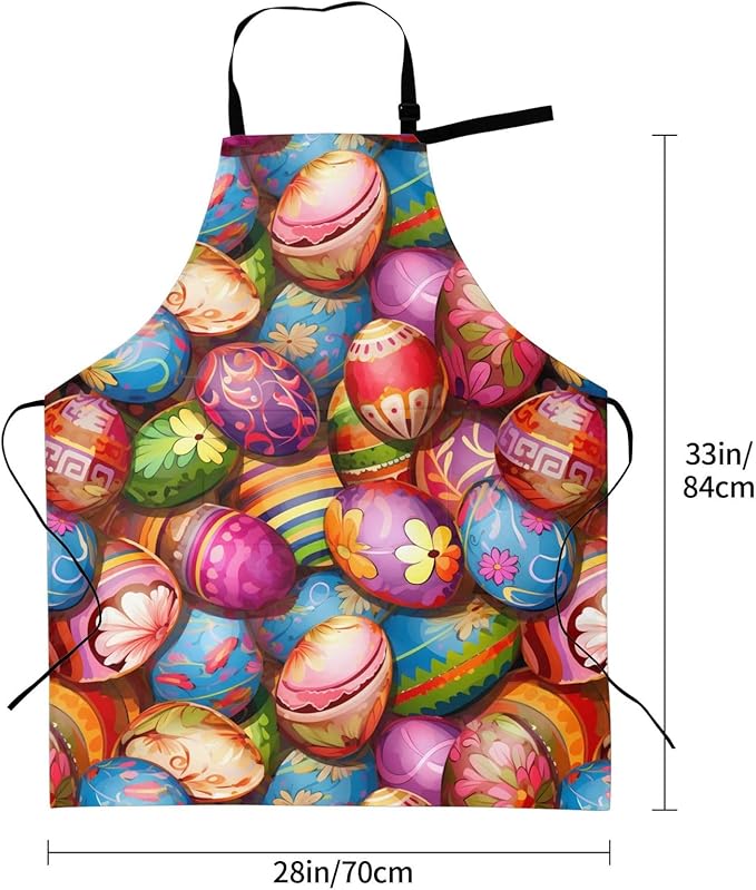 Shark Jumping Home Aprons 2 Pockets 33"×28" for Men Women, Ocean Sea Waterproof Kitchen Cooking Bib