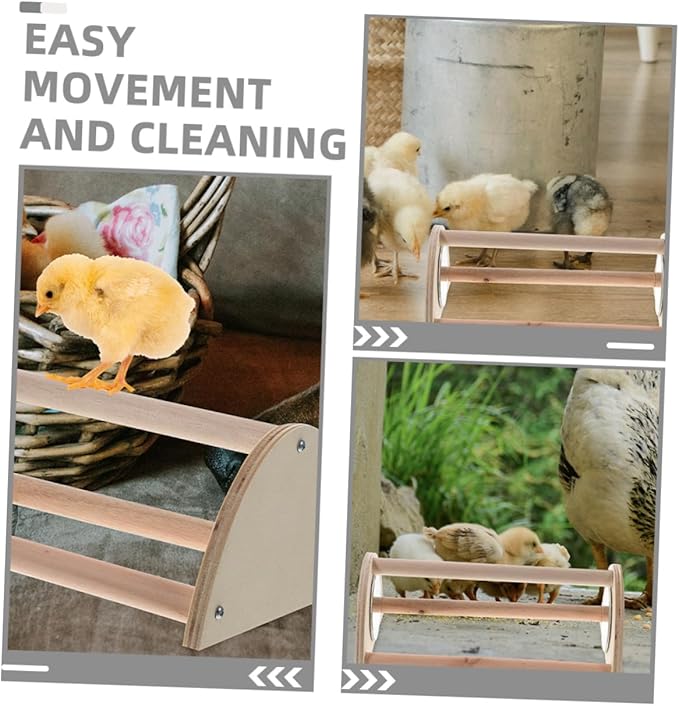 Milisten Chicken Perch Stand for Hens Chicks Lightweight Wooden Roosting Bars for Indoor Outdoor Use Encourages Healthy Growth Social Interaction Poultry Habitats