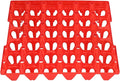 Pwshymi Plastic Egg Flats Stackable 30 Cell Holder Tray for Egg Storage Transport Home Farm Supplies for Chicken Egg-5PCS (Red)