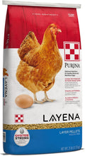 Purina, Layena Pellets, Chicken Feed for Laying Hens, 25 lbs