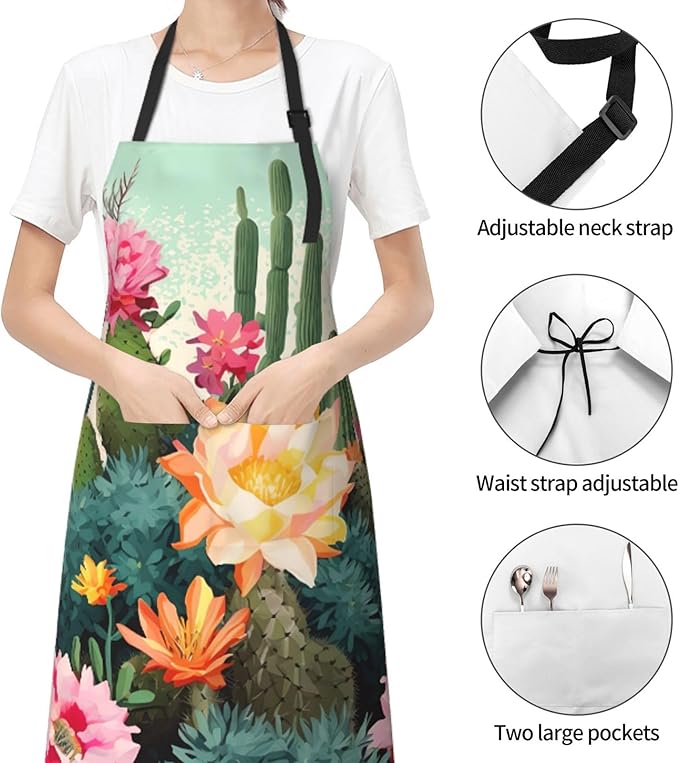 Waterproof Aprons for Women Men Adjustable Bib Tractor farm Apron Chef Cooking Aprons for Kitchen