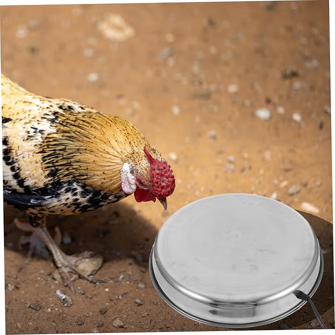 Yardwe Chickens Poultry Heating Tool Farm Water Heater Winter Drinkers Base Auto-Off Safety