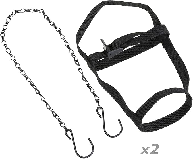 1 Pair Chicken Hanging Straps for Chicken Waterer Feeder Harness Chick Brooder Coop Cage Does NOT Include Bottle Or Base