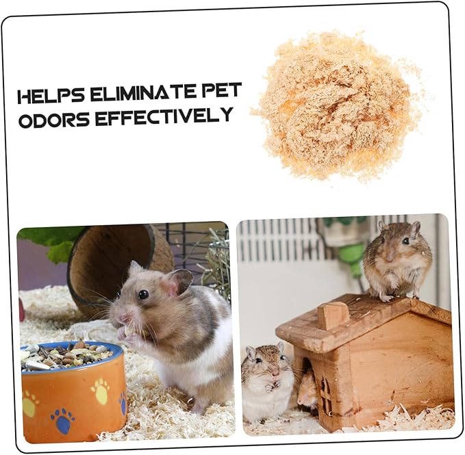 Small Animal Bedding Birch Wood Shavings for Hamsters Rabbits Guinea Pigs and Chickens Absorbent Reusable Pet Bedding