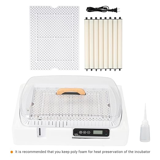 35-Egg Incubator with Automatic Egg Turning, Digital Temperature & Humidity Control, Water Alarm – Hatcher for Chicken, Duck, Goose, Quail, Pigeon & Bird Eggs