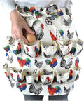 ASkinds Chicken Egg Collection Apron, Egg Holding Aprons with 12 Pockets for Gathering Chicken, Duck, Goose, and Quail Eggs Chicken Farm Aprons