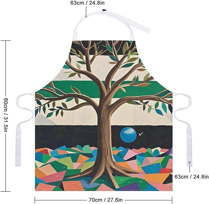 Waterproof Apron Adjustable Bib Aprons with Pockets Smiling Apron Kitchen Aprons for Women Men
