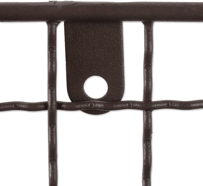 DII Rustic Farmhouse Bathroom Décor, Metal Storage, Small Towel Bar, Rustic