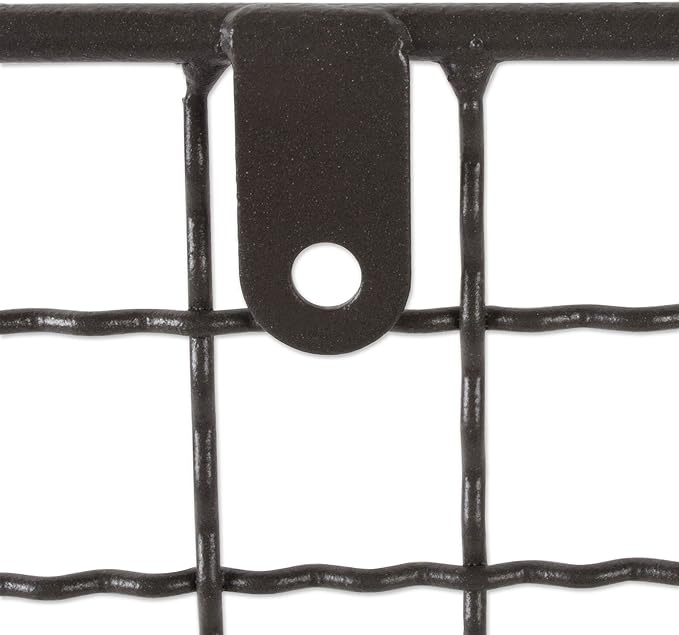 DII Rustic Farmhouse Bathroom Décor, Metal Storage, Large Towel Bar, Gray