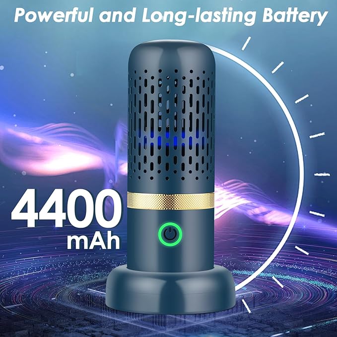 Cudinham Fruit and Vegetable Purifier Cleaner Washing Machine Upgraded Capsule Shape Disinfection OH-ion Purification Technology for Cleaning Grains Rice Meat Seafood, Blue Ocean