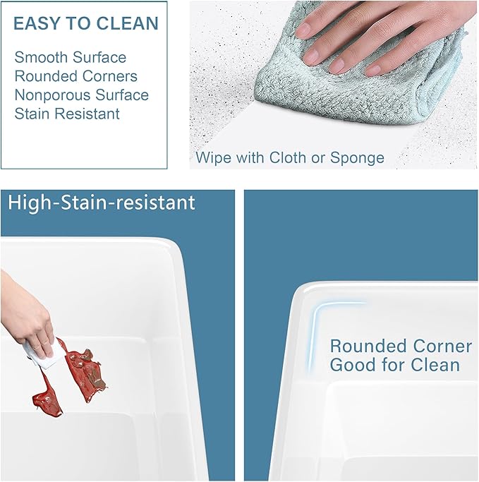 White Farmhouse Sink 33 x 20 Inch, Large Firecaly Apron Front Undermount Farm Sink Heavy Duty Deep Single Bowl, with Custom Accessories 2 Types, Pure White, for Kitchen