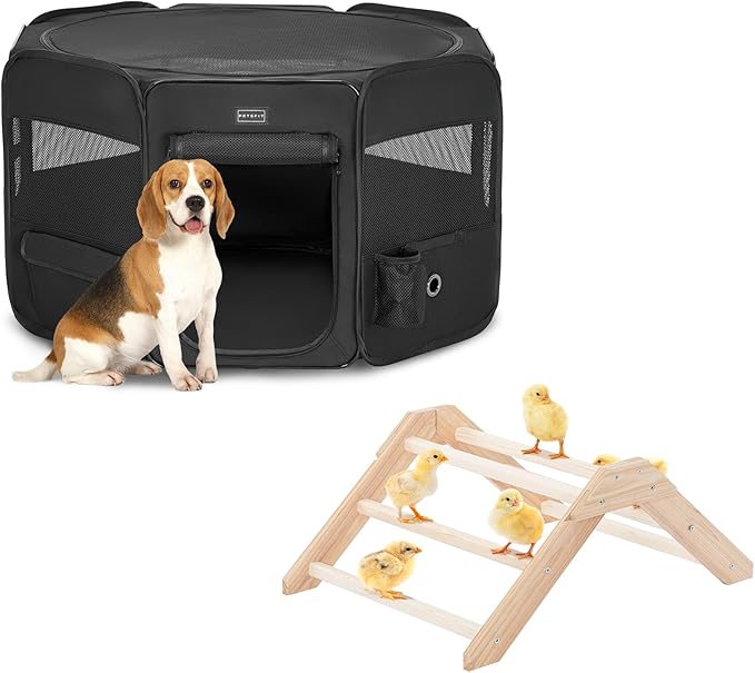 PETSFIT Dog Playpen,Brooder Box for Chick Starter Kit