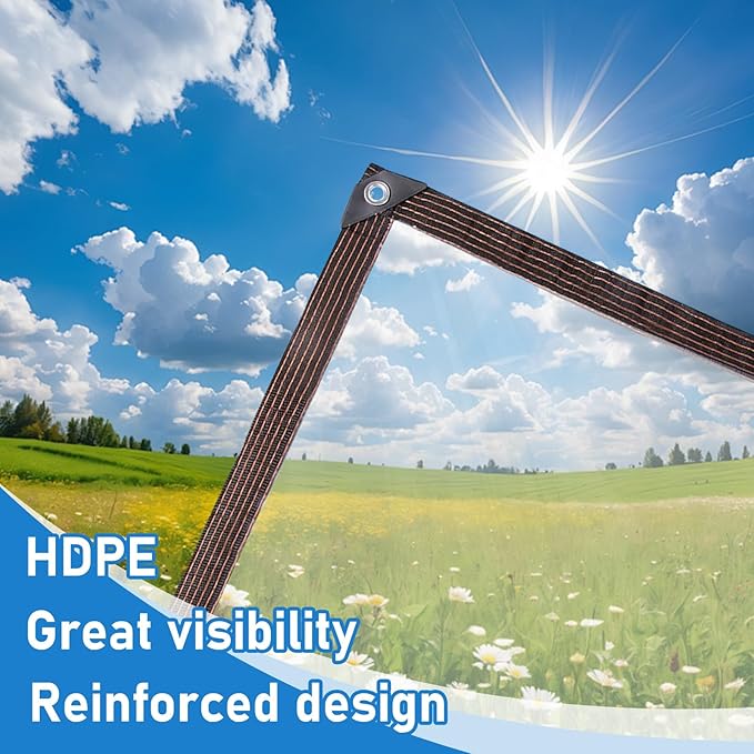 Clear Tarp, 6×8FT Plastic Tarps Heavy Duty Waterproof with Grommets, Rain Cover for Patio, Porch, Greenhouse, Chicken Coop Outside