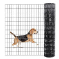 2×3in 36''×50' Welded Wire Mesh, Chicken Wire Mesh Metal Garden Plant Fencing, Black PVC Coated Raised Garden Bed Plant Supports Poultry Netting, Welded Fence Rabbit Cage