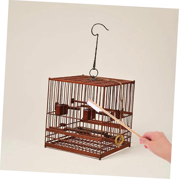 2pcs Bird Cage Cleaning Brush Set Droppings Scoop Efficient Cleaning Tools for Small Animal Cages and Easy to Use
