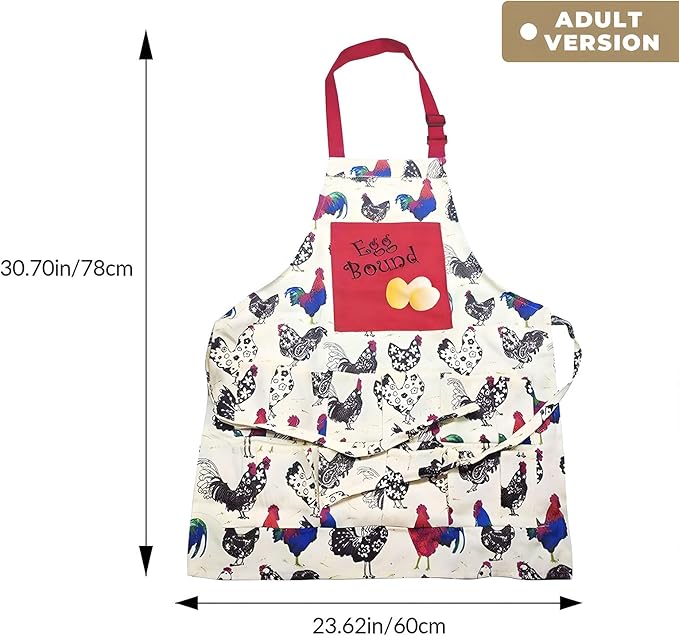Egg Apron,Egg Collecting Apron for Chicken Duck Goose Eggs,Chicken Egg Apron for Housewife Farmhouse Kitchen Restaurant