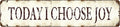 Metal Tin Signs Wall Art - Today I Choose Joy - 16x4 Inch Inspirational Home Decor - Modern Motivational Sign for Office, Bedroom, Living Room - Durable Positive Quotes Metal Artwork Wall Decoration