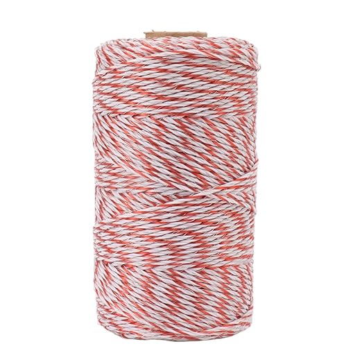 Electric Fence Polywire Rope, Electric Fence Polywire, Stainless Steel Wire Fence Wire, Portable Electric Fence Rope for Farm Ranch