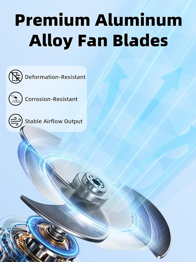 8'' Shutter Exhaust Fan, 760 CFM High-Speed Wall Mounted Exhaust Fan, 40dB Quiet Ventilation Attic Fan for Shed, Garage, Greenhouse, Basement, Chicken Coop, Generator Room, 2 Packs