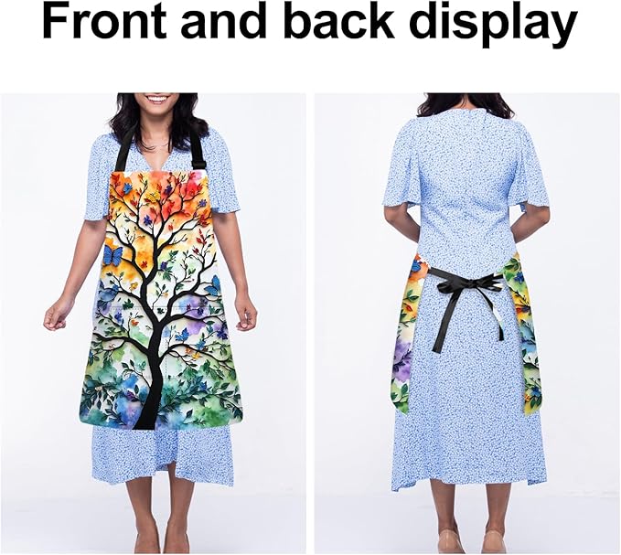 Apron Adjustable Waterproof with Two Deep Pockets Wowen men for Summer BBQ Pool Parties & Resorts