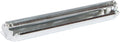 FARM-TUFF Reel Top Rectangular Poultry Feeder, 24 Inch - Heavy-Duty Galvanized Metal Feeder Trough with Anti-Roost Reel & Spill Resistant Design - Long Feeding Space for Backyard Flocks & Farms