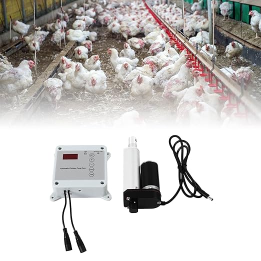 Chicken Coop Door Opener Automatic Door Opener Closer 12VDC Timing Photosensitive Remote Control Kit (US