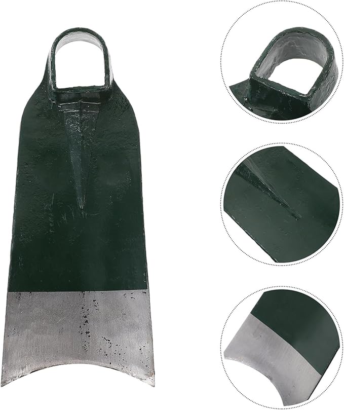 Stainless Steel Gardening Hoe Head for Weeding and Digging, Portable Outdoor Trenching Tool, Sturdy Farm and Garden Hand Tool for Soil Cultivation and Planting