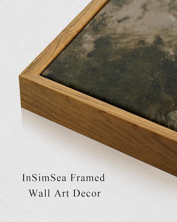 InSimSea Framed Canvas Wall Art Vintage Decor Country Orange Trees Earthy Room Decor Aesthetic Oil Painting Wall Picture Farmhouse Prints Artwork for Kitchen Living Room Bedroom 16x24in