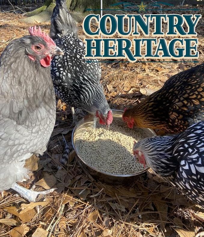 Country Heritage Hen Egg Layer Organic Pellet 10lbs - 16% Protein Non-GMO Chicken Feed for Increased Egg Production & Strong Eggshells, High Protein