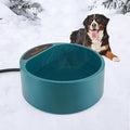 Heated Water Bowl for Cats, Outside Heating Dog Bowl Winter Heated Bowl for Feral Animals Birds Chickens Wildlife, 67OZ