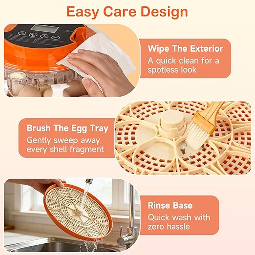 18 Egg Incubators for Hatching Eggs, Automatic Egg Turning and Humidity Control Incubator for Hatch Chicken Duck Quail Pigeon Pheasant Partridge Home Classroom Lab-