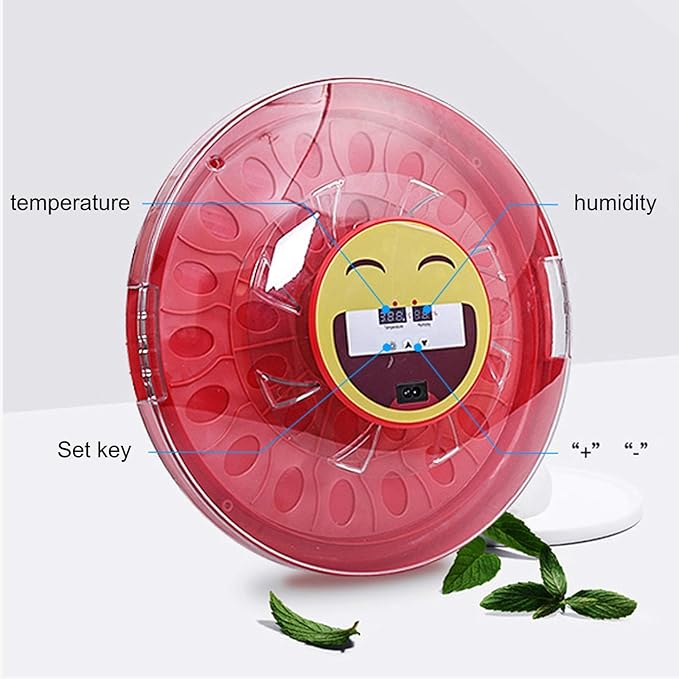 30 Egg Incubator Automatic Turning Digital Poultry Hatcher Brooder Temperature Control Hatching Chicken Duck Quails Bird Easy Observe(