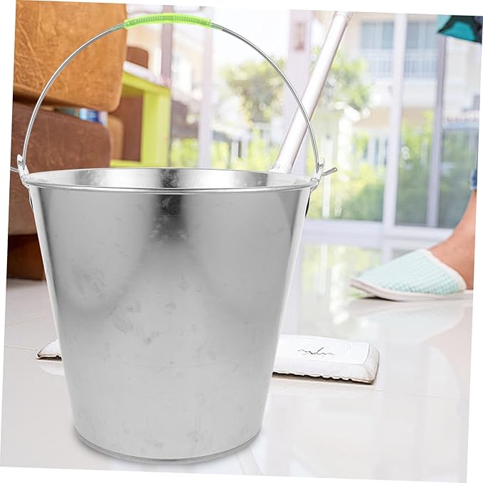 Large Capacity Metal Water Bucket for Home Use Portable Water Storage Container for Cleaning Farms and More Versatile Utility Bucket