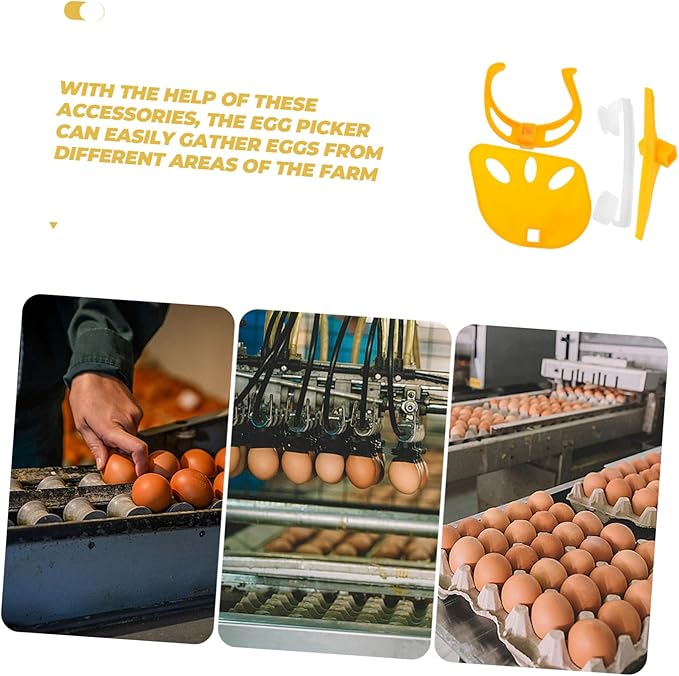 Versatile Farm Egg Picker Parts Plastic Egg Holder Accessory Essential for Egg Collection Efficiency